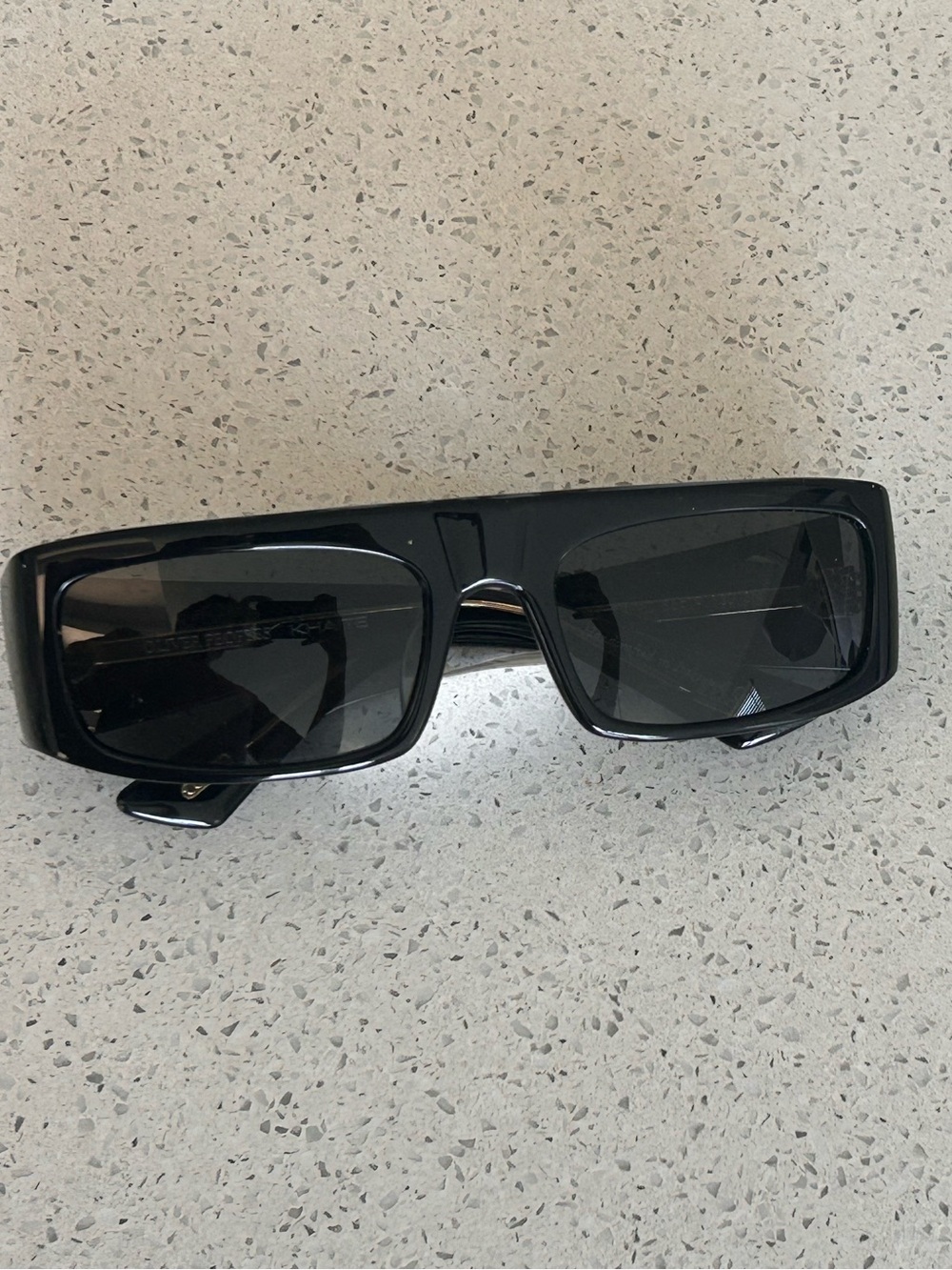 🕶️ NWT Oliver Peoples x Khaite Sunglasses – Black Rectangular – Made in Italy